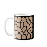Giraffe Print Pattern in Beige. Coffee Mug