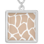 Giraffe Print Pattern in Beige. Pendants