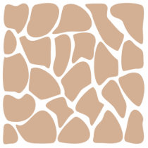 Giraffe Print Pattern in Beige. Photo Sculpture