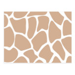 Giraffe Print Pattern in Beige. Post Cards