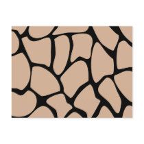 Giraffe Print Pattern in Beige. Post Cards
