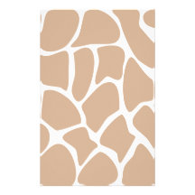 Giraffe Print Pattern in Beige. Stationery