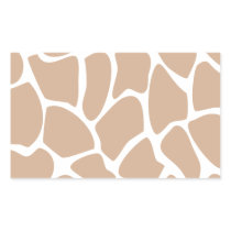 Giraffe Print Pattern in Beige. Sticker