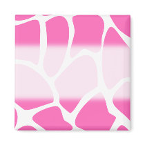 Giraffe Print Pattern in Bright Pink.