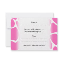 Giraffe Print Pattern in Bright Pink.