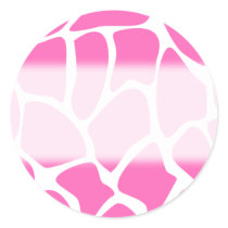 Giraffe Print Pattern in Bright Pink.