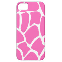 Giraffe Print Pattern in Bright Pink.