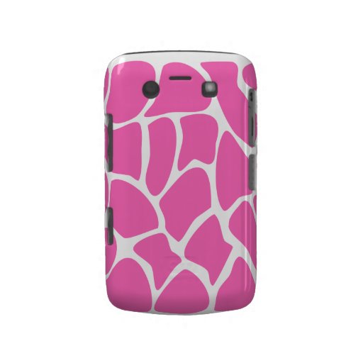 Giraffe Print Pattern in Bright Pink. Case-Mate Blackberry Case