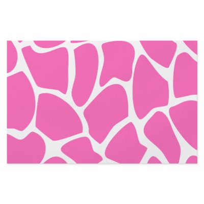 Giraffe Print Pattern in Bright Pink. Flyers by Graphics_By_Metarla
