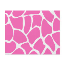 Giraffe Print Pattern in Bright Pink. Flyers