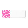 Giraffe Print Pattern in Bright Pink. Return Address Labels