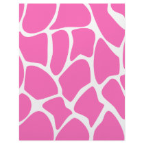 Giraffe Print Pattern in Bright Pink. Letterhead Template