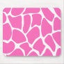 Giraffe Print Pattern in Bright Pink. Mouse Pads