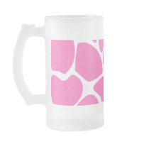 Giraffe Print Pattern in Bright Pink. Coffee Mug