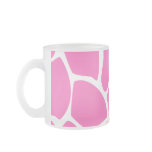 Giraffe Print Pattern in Bright Pink. Coffee Mug