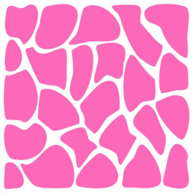 Giraffe Print Pattern in Bright Pink. Cut Out by Graphics_By_Metarla
