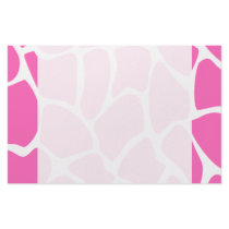 Giraffe Print Pattern in Bright Pink. Stationery Paper