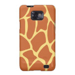Giraffe Print Pattern in Brown and Yellow. Samsung Galaxy S2 Cases