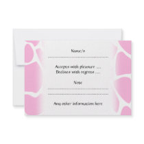Giraffe Print Pattern in Candy Pink.