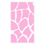Giraffe Print Pattern in Candy Pink. Business Cards