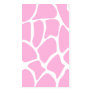 Giraffe Print Pattern in Candy Pink. Business Cards