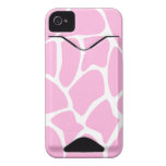 Giraffe Print Pattern in Candy Pink. Iphone 4 Id Case