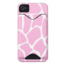 Giraffe Print Pattern in Candy Pink. Iphone 4 Id Case