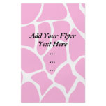 Giraffe Print Pattern in Candy Pink. Custom Flyer