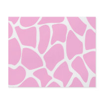 Giraffe Print Pattern in Candy Pink. Custom Flyer