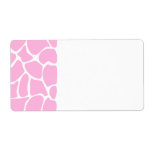 Giraffe Print Pattern in Candy Pink. Custom Shipping Labels