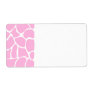 Giraffe Print Pattern in Candy Pink. Custom Shipping Labels