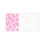 Giraffe Print Pattern in Candy Pink. Address Labels