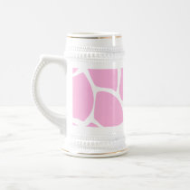 Giraffe Print Pattern in Candy Pink. Mug