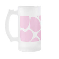 Giraffe Print Pattern in Candy Pink. Mugs