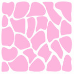 Giraffe Print Pattern in Candy Pink. Photo Sculptures