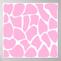 Giraffe Print Pattern in Candy Pink.