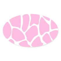 Giraffe Print Pattern in Candy Pink. Stickers