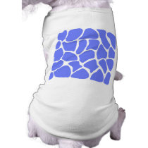 Giraffe Print Pattern in Cornflower Blue. Dog Shirt