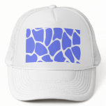 Giraffe Print Pattern in Cornflower Blue. Hats