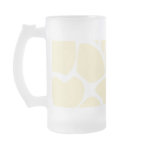 Giraffe Print Pattern in Cream Color. Coffee Mugs