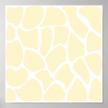Giraffe Print Pattern in Cream Colour.
