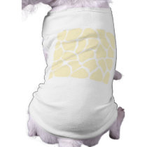 Giraffe Print Pattern in Cream Colour. Pet Shirt