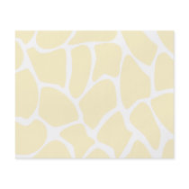 Giraffe Print Pattern in Cream Colour. Full Color Flyer