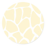 Giraffe Print Pattern in Cream Colour. Sticker