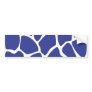 Giraffe Print Pattern in Dark Blue. Bumper Sticker