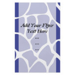 Giraffe Print Pattern in Dark Blue. flyers