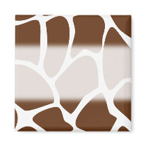 Giraffe Print Pattern in Dark Brown.