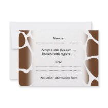 Giraffe Print Pattern in Dark Brown.
