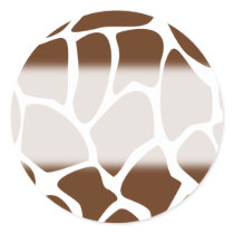 Giraffe Print Pattern in Dark Brown.