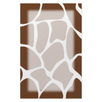 Giraffe Print Pattern in Dark Brown.